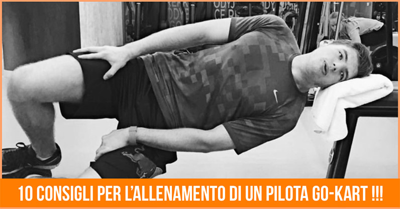 Allenamento pilota go-kart